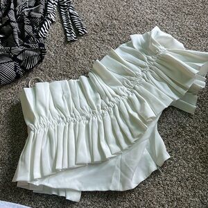 Ruffle crop top from local boutique